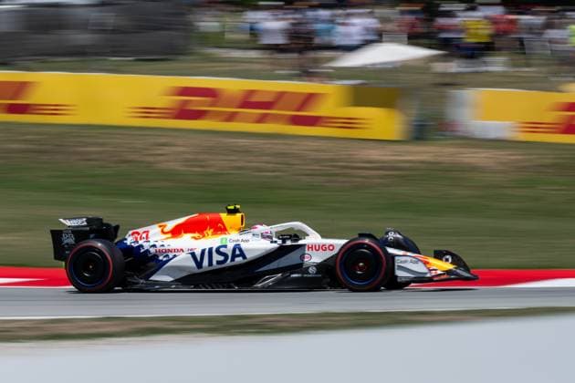 Liam Lawson (Visa Cash App Racing Bulls F1 Team, Neuseeland, 30) im VCARB 02, ESP, Formel 1 Weltmeisterschaft, Aramco Grand Prix von Spanien, Circuit de Barcelona Catalunya, Freies Training, Saison 2025, 30.05.2025 ESP, Formel 1 Weltmeisterschaft, Aramco Grand Prix von Spanien, Circuit de Barcelona Catalunya, Freies Training, Saison 2025, 30.05.2025 Barcelona Copyright: xEibner-Pressefoto Memmlerx EP_MMR