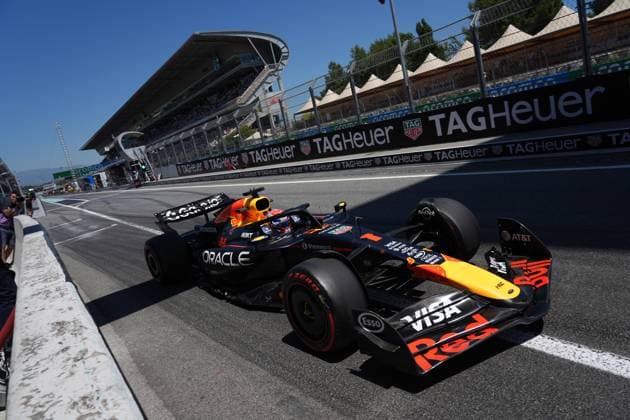 Formel 1 Aramco Grand Prix von Spanien 2025 30.05.2025, Circuit de Catalunya, Barcelona, Formel 1 Aramco Grand Prix von Spanien 2025 , im Bild Max Verstappen (NLD), Oracle Red Bull Racing