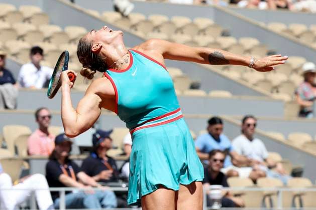 Internationaux de France de Tennis de Roland Garros 2025 (Jour 6) Aryna Sabalenka (RUS) Vs Olga Danilovic (SRB) during the French Open Tennis Championships at Roland Garros 2025, in Paris, France, on May 30, 2025. Michtof PsnewZ Bestimage Paris France  Copyright: xMichtofx xPsnewZx xBestimagexMichtofx xPsnewZx xBestimagex