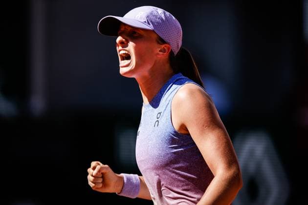 May 30, 2025, Paris, France, France: Iga SWIATEK of Poland celebrates his victory during the sixth day of Roland-Garros 2025, French Open 2025, Grand Slam tennis tournament at Roland-Garros Stadium on May 30, 2025 in Paris, France. Paris France - ZUMAm308 20250530_zsp_m308_033 Copyright: xMatthieuxMirvillex