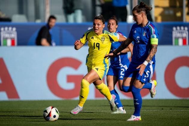 250530 Johanna Rytting Kaneryd of Sweden during the Women s Nations League football match between Italy and Sweden on May 30, 2025 in Parma. Photo: Ludvig Thunman BILDBYRAN kod LT LT0706 fotboll football soccer fotball nations league uefa womens nations league italien italy sverige sweden dam bbeng Copyright: LUDVIGxTHUNMAN BB250530LT033