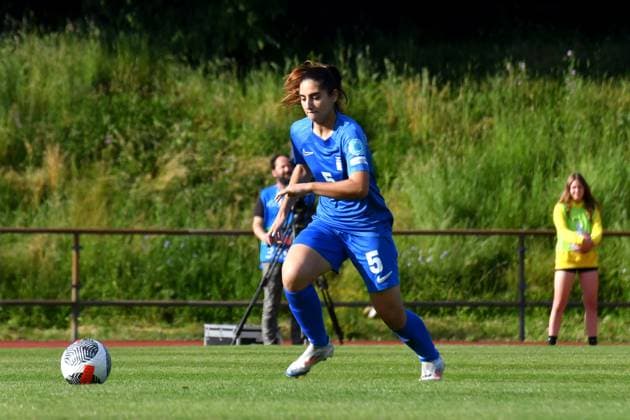 Ljubljana, Slovenia, May 30th 2025: Georgia Pavlopoulou of Greece in action during the UEFA Women?s Nations League, League B Group B2, match between Slovenia and Greece at Sports Park Siska, Ljubljana, Slovenia. (Natasa Kupljenik SPP) Copyright: xNatasaxKupljenikx xSPPx spp-en-NaKuSp-NNS_0533