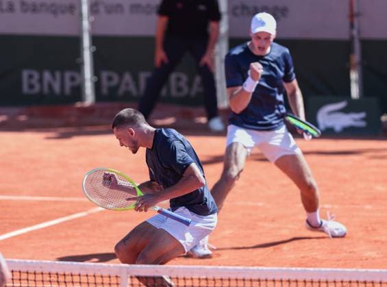 Jakob Schnaitter, Mark Wallner (Kappe), Herren Doppel, Men s Doubles Tennis - French Open 2025 - Roland Garros - Paris - - France - 30 May 2025. Copyright: xJuergenxHasenkopfx