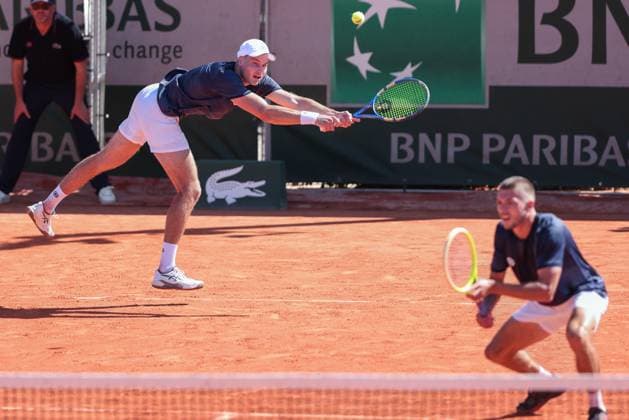 Jakob Schnaitter, Mark Wallner (Kappe), Herren Doppel, Men s Doubles Tennis - French Open 2025 - Roland Garros - Paris - - France - 30 May 2025. Copyright: xJuergenxHasenkopfx
