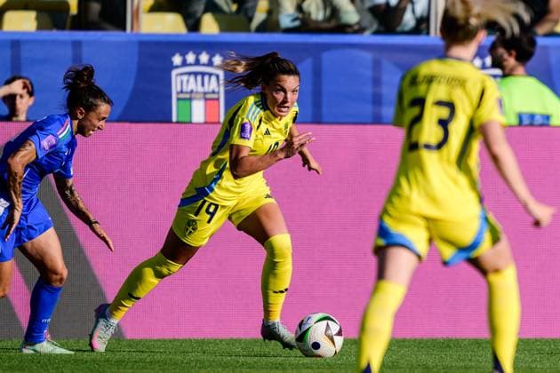 250530 Johanna Rytting Kaneryd of Sweden during the Women s Nations League football match between Italy and Sweden on May 30, 2025 in Parma. Photo: Ludvig Thunman BILDBYRAN kod LT LT0706 fotboll football soccer fotball nations league uefa womens nations league italien italy sverige sweden dam bbeng Copyright: LUDVIGxTHUNMAN BB250530LT053