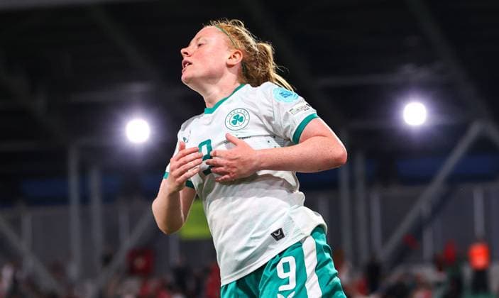 UEFA Women s Nations League 2025, Esenler Stadium, Istanbul, Turkey 30 5 2025 Turkey vs Republic of Ireland WNT Ireland™s Amber Barrett reacts to a missed chance Amber Barrett reacts to a missed chance 30 5 2025  Copyright: x INPHO RyanxByrnex RB2_2622