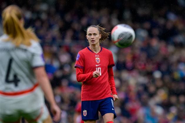 250530 Caroline Graham Hansen of Norway during the UEFA Women™s Nations League football match between Norway and Iceland on May 30, 2025 in Trondheim. Photo: Vegard Grott BILDBYRAN kod VG VG0755 bbeng fotboll football soccer fotball nations league landskamp norge norway dam iceland island uefa womens nations league Copyright: VEGARDxGRoTT BB250530VG055