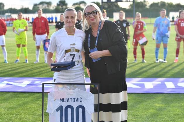 SERBIA vs HUNGARY MILICA MIJATOVIC and SANDRA SREMCEVIC football Serbia vs Hungary Nations league sports center FSS, Stara Pazova 30.05.2025. Foto: FOOTBALL, SERBIA, HUNGARY, NATIONS LEAGUE, WOMEN Stara Pazova Sports center Stara Pazova Serbia Copyright: xMarkoxMetlas xMNxPressx
