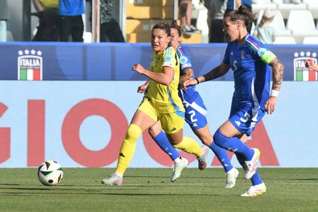 19 Johanna Rytting Kaneryd of Sweden in action during UEFA Women s National League League A match between Italy and Sweden. Friday, May 30, 2025 at stadium Ennio Tardini in Parma.  Copyright: xAndreaxAmato IPAxSportx xipa-agency.netx xx IPA_58426375 IPA_Agency_IPA58426375