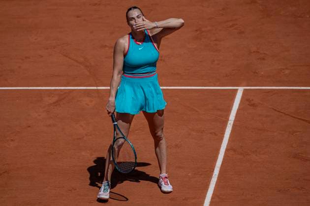 2025 French Open - Day Six Aryna Sabalenka after the match at the Roland Garros Grand Slam Tournament in Paris, France, on May 30, 2025. Paris France  Copyright: xRobertxSzaniszlox originalFilename:szaniszlo-notitle250530_nph3Q.jpg