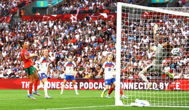 Aggie Beever-Jones of England Women scores a goal to make the score 3-0 England Women v Portugal Women, UEFA Women s Nations League - League A - Group 3, Football, Wembley Stadium, London, UK - 30 May 2025 EDITORIAL USE ONLY No use with unauthorised audio, video, data, fixture lists, club league logos or live services. Online in-match use limited to 120 images, no video emulation. No use in betting, games or single club league player publications. Copyright: xKieranxMcManus Shutterstockx 15330900af