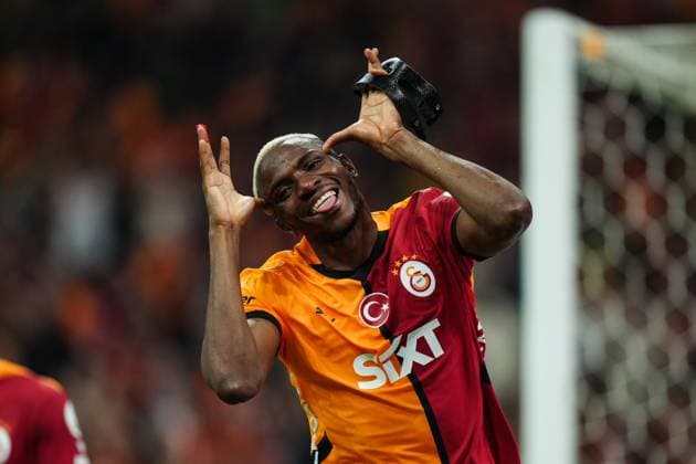 Sport Themen der Woche KW22 Sport Bilder des Tages Galatasaray v RAMS Basaksehir - Turkish Super Lig ISTANBUL, TURKIYE - MAY 30: Victor Osimhen of Galatasaray celebrates after scoring a goal during the 38th and final week match of the Turkish Super Lig between Galatasaray and RAMS Basaksehir at RAMS Park in Istanbul, Turkiye on May 30, 2025. Hakan Akgun Anadolu Istanbul Turkey. Editorial use only. Please get in touch for any other usage.  Copyright: x2025xAnadoluxHakanxAkgunx
