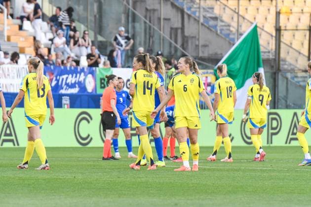 the match ends 0-0 of UEFA Women s National League League A match between Italy and Sweden. Friday, May 30, 2025 at stadium Ennio Tardini in Parma.  Copyright: xAndreaxAmato IPAxSportx xipa-agency.netx xx IPA_58427767 IPA_Agency_IPA58427767