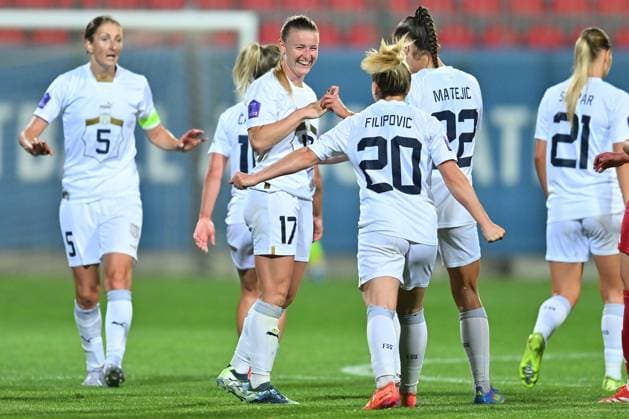 SERBIA vs HUNGARY ALLEGRA POLJAK football Serbia vs Hungary Nations league sports center FSS, Stara Pazova 30.05.2025. Foto: FOOTBALL, SERBIA, HUNGARY, NATIONS LEAGUE, WOMEN Stara Pazova Sports center Stara Pazova Serbia Copyright: xMarkoxMetlas xMNxPressx