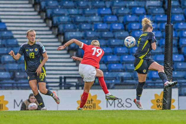 Scotland Women v Austria Women UEFA Womens Nations League Verena Hanshaw of Austria Women shoots during the UEFA Womens Nations League Group A match at Hampden Park, Glasgow UK Newspapers OUT Copyright: xJamiexJohnstonx FIL-21859-0071