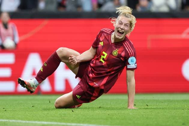 UEFA Frauen Nations League: Deutschland - Niederlande am 30.05.2025 im Weserstadion in Bremen Jubel, Torjubel, Torschuetze, Torschütze , Torschützin, Torschuetzin Sarai Linder (Deutschland 2) jubelt nach dem Tor zum 3 zu 0