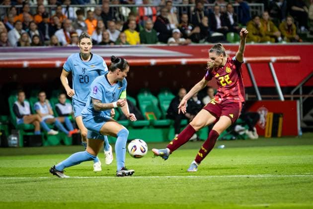 UWNL: Deutschland vs Niederlande; 30.05.25 Jule Brand (Nr.22, Deutschland) im Angriff UWNL: Deutschland vs Niederlande, Weserstadion am 30.05.25 Copyright: xBEAUTIFULxSPORTS MarioxM.xKobergx