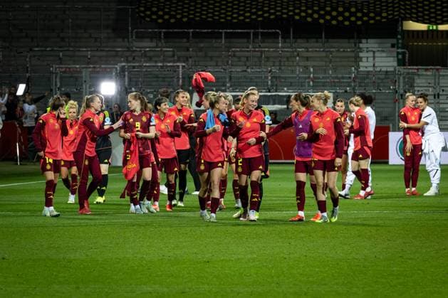 UWNL: Deutschland vs Niederlande; 30.05.25 Jubel nach Sieg Team Deutschland UWNL: Deutschland vs Niederlande, Weserstadion am 30.05.25 Copyright: xBEAUTIFULxSPORTS MarioxM.xKobergx
