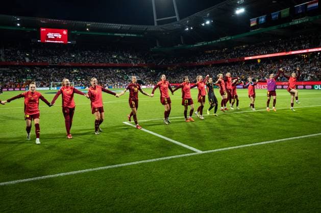 UWNL: Deutschland vs Niederlande; 30.05.25 Jubel nach Sieg Team Deutschland UWNL: Deutschland vs Niederlande, Weserstadion am 30.05.25 Copyright: xBEAUTIFULxSPORTS MarioxM.xKobergx