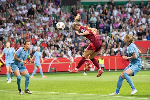 Lea SCHUELLER, Schüller (GER) erzielt per Kopfball das Tor zum 4-0, UEFA Womens Nations League, 5. Spieltag, matchday 5, Fussball Laenderspiel der Frauen, Deutschland (GER) - Niederlande (NED) 4-0 am 30.05.2025 in Bremen Deutschland. Â
