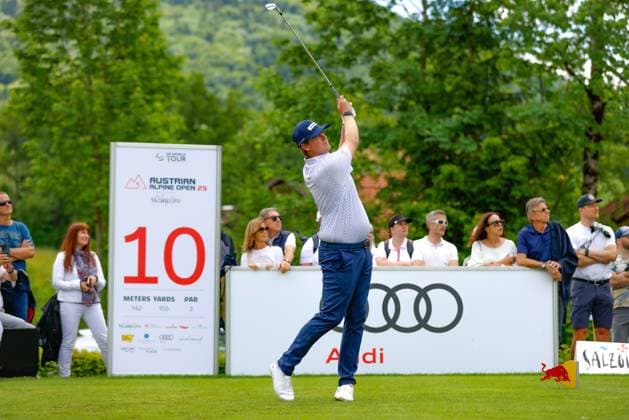 SALZBURG, AUSTRIA - 30.05.2025: Deon GERMISHUYS (RSA) of Austrian Alpine Open 2025 at GC Gut Altentann on May 30, 2025 in Austria.