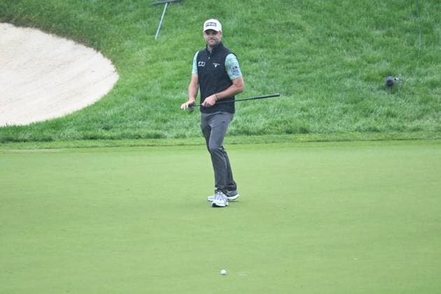 PGA, Golf Herren 2025: The Memorial Tournament MAY 30 May 30, 2025: Corey Conners (CAN) putts on the 9th hole during Round 2 of the Memorial Tournament in Dublin, Ohio. Brent Clark Cal Media (Credit Image: Â Brent Clark Cal Sport Media) Dublin Oh USA EDITORIAL USE ONLY Copyright: xx ZUMA-20250530_zma_c04_083.jpg BrentxClarkx csmphotothree387808
