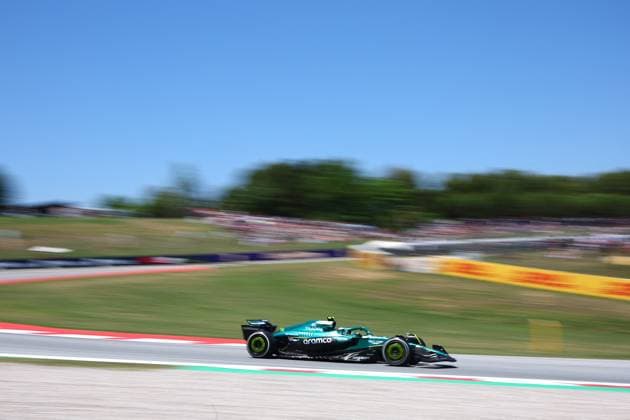 MOTORI - Formula 1 - Aramco Gran Premio de Espana 2025 - Practice 1 & 2 14 Fernando Alonso, (ESP) Aramco Aston Martin Mercedes AMR25, during the Spanish GP, Barcelona 29 May-1 June 2025, Montemelo Formula 1 World Championship, WM, Weltmeisterschaft 2025. Spain Spain  Copyright: xIPAxSport ABACAx