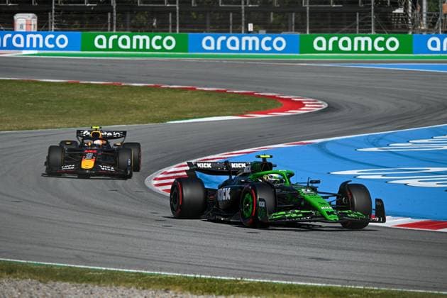 Formel 1 GP Barcelona Freitag, 30.05.2025 Gabriel Bortoleto 5, Stake F1 Team Kick Sauber und Yuki Tsunoda 22, Oracle Red Bull Racing; Formel 1 GP Barcelona Freitag, 30.05.2025 Copyright: xBEAUTIFULxSPORTS Erlhofx