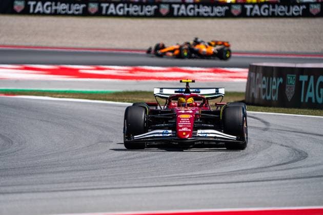 May 30, 2025, Barcelona, Spain: Scuderia Ferrari HP F1 Team s English driver Lewis Hamilton competes during the free practice one of the Formula 1 Spain Grand Prix 2025. Barcelona Spain - ZUMAs197 20250530_aaa_s197_111 Copyright: xLucaxMartinix