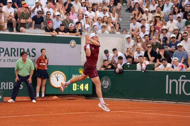 2025-05-31 French Open Roland Garros PARIS, FRANCE - MAY 31: Tallon Griekspoor of The Netherlands during the French Open at Roland Garros on May 31, 2025 in Paris, France. Paris Roland Garros France Content not available for redistribution in The Netherlands directly or indirectly through any third parties. Copyright: xMarleenxFouchierx