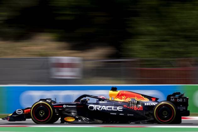BARCELONA - Max Verstappen (Red Bull Racing) in action at the Circuit de Barcelona-Catalunya during the third free practice session ahead of the Spanish Grand Prix. ANP SANDER KING xVIxANPxSportx xxANPxIVx 529058466 originalFilename: 529058466.jpg