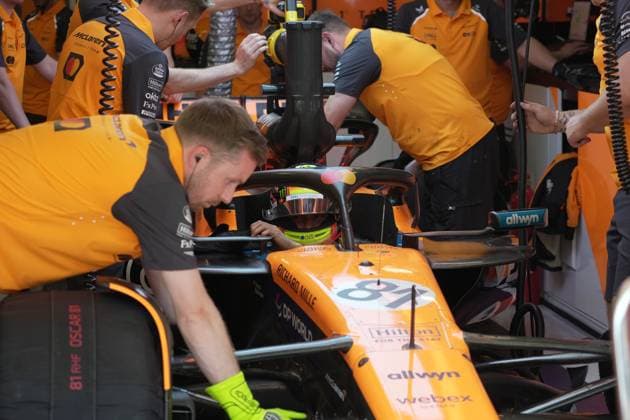 31.05.2025, Circuit de Catalunya, Barcelona, Formel 1 Aramco Grand Prix von Spanien 2025 , im Bild Oscar Piastri (AUS), McLaren F1 Team (Photo by Hasan Bratic DeFodi Images)