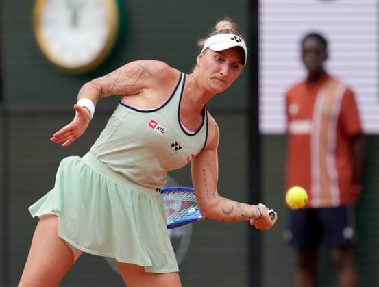 TENNIS - French Open 2025 PARIS,FRANCE,31.MAY.25 - TENNIS - WTA, Tennis Damen Tour, French Open, Roland Garros, Grand Slam. Image shows Marketa Vondrousova (CZE).  GEPAxpictures xMichaelxRiedler