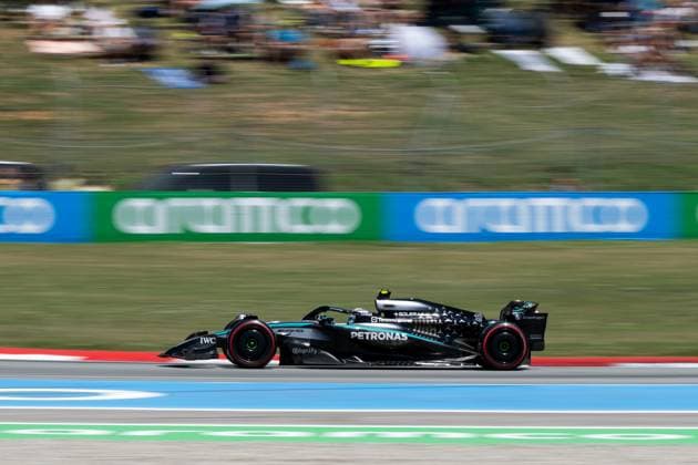 Andrea Kimi Antonelli (Mercedes-AMG Petronas F1 Team, Italien, 12) im F1 W16, ESP, Formel 1 Weltmeisterschaft, Aramco Grand Prix von Spanien, Circuit de Barcelona Catalunya, Freies Training, Saison 2025, 31.05.2025 ESP, Formel 1 Weltmeisterschaft, Aramco Grand Prix von Spanien, Circuit de Barcelona Catalunya, Freies Training, Saison 2025, 31.05.2025 Barcelona Copyright: xEibner-Pressefoto Memmlerx EP_MMR