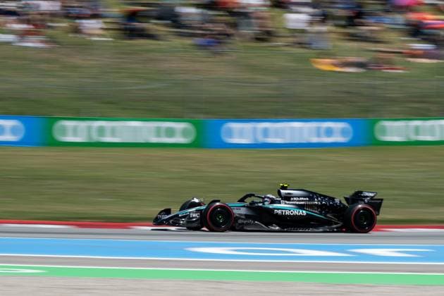 Andrea Kimi Antonelli (Mercedes-AMG Petronas F1 Team, Italien, 12) im F1 W16, ESP, Formel 1 Weltmeisterschaft, Aramco Grand Prix von Spanien, Circuit de Barcelona Catalunya, Freies Training, Saison 2025, 31.05.2025 ESP, Formel 1 Weltmeisterschaft, Aramco Grand Prix von Spanien, Circuit de Barcelona Catalunya, Freies Training, Saison 2025, 31.05.2025 Barcelona Copyright: xEibner-Pressefoto Memmlerx EP_MMR