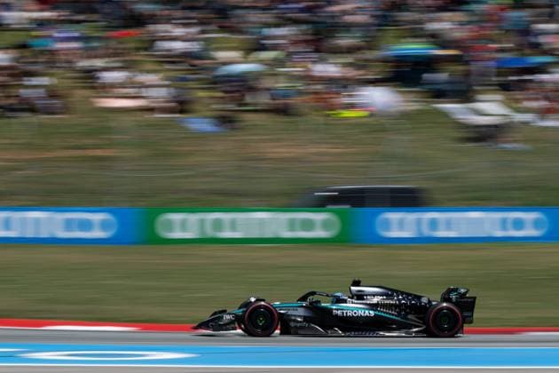 George Russell (Mercedes-AMG Petronas F1 Team, Großbritannien, 63) im F1 W16, ESP, Formel 1 Weltmeisterschaft, Aramco Grand Prix von Spanien, Circuit de Barcelona Catalunya, Freies Training, Saison 2025, 31.05.2025 ESP, Formel 1 Weltmeisterschaft, Aramco Grand Prix von Spanien, Circuit de Barcelona Catalunya, Freies Training, Saison 2025, 31.05.2025 Barcelona Copyright: xEibner-Pressefoto Memmlerx EP_MMR
