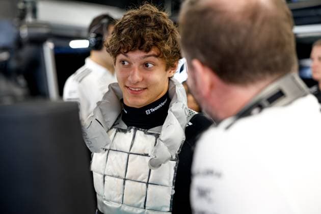 12 Andrea Kimi Antonelli (ITA, Mercedes-AMG Petronas F1 Team), Bradley Lord (GBR, Mercedes-AMG Petronas F1 Team), F1 Grand Prix of Spain at Circuit de Barcelona-Catalunya on May 31, 2025 in Barcelona, Spain. (Photo by HOCH ZWEI) Barcelona Spain