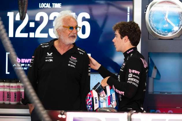 F1 - SPANISH GRAND PRIX 2025 BRIATORE Flavio (ita), Alpine F1 Team, COLAPINTO Franco (arg), Alpine F1 Team A525, portrait during the Formula 1 Aramco Gran Premio de Espana 2025, Spanish Grand Prix 2025, 9th round of the 2025 FIA Formula One World Championship, WM, Weltmeisterschaft from May 30 to June 1, 2025 on the Circuit de Barcelona-Catalunya, in Montmelo, Spain - MontmeloSpain Copyright: xCharlyxLopezx