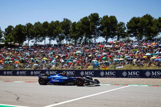 F1 - SPANISH GRAND PRIX 2025 55 SAINZ Carlos (spa), Williams Racing FW47, action during the Formula 1 Aramco Gran Premio de Espana 2025, Spanish Grand Prix 2025, 9th round of the 2025 FIA Formula One World Championship, WM, Weltmeisterschaft from May 30 to June 1, 2025 on the Circuit de Barcelona-Catalunya, in Montmelo, Spain - MontmeloSpain  Copyright: xFLORENTxGOODENx