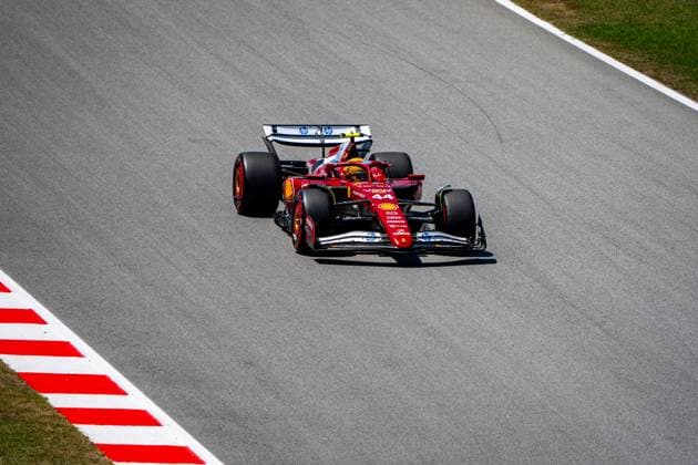 May 31, 2025, Barcelona, Spain: Scuderia Ferrari HP F1 Team s English driver Lewis Hamilton competes during the free practice three of the Formula 1 Spain Grand Prix 2025. Barcelona Spain - ZUMAs197 20250531_aaa_s197_081 Copyright: xLucaxMartinix