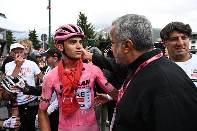 May 31, 2025, Sestriere, ITALY: Mexican rider Isaac Del Toro Romero of Uae Team Emirates Xrg reacts after crossing the finish line of the 20th stage of the 108 Giro d Italia 2025, cycling race over 205 km from Verres to Sestriere, Italy 31 May 2025. Del Toro Romero has given up the pink jersey to Britain rider Simon Philip Yates of Team Visma Lease a Bike. ANSA LUCA ZENNARO Giro D Italia Cycling Tour - Stage 20  - ZUMAa110 20250531_zaf_a110_030 Copyright: xLucaxZennarox