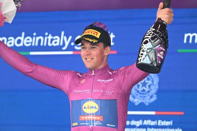 31-05-2025 Giro D italia; Tappa 20 Verres - Sestriere; 2025, Lidl - Trek; Pedersen, Mads; Sestriere; 