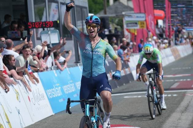 CYCLING - BOUCLES DE LA MAYENNE 2025 - STAGE 2 GATE Aaron during the Stage 2 of the Boucles de la Mayenne - CrÃ dit Mutuel, UCI ProSeries Cycling event, Sainte-Suzanne - Bais (210,2 Km) on 31 May 2025 in Bais, France - Photo Laurent Lairys PSNEWZ BaisFrance  Copyright: xLaurentxLairysx