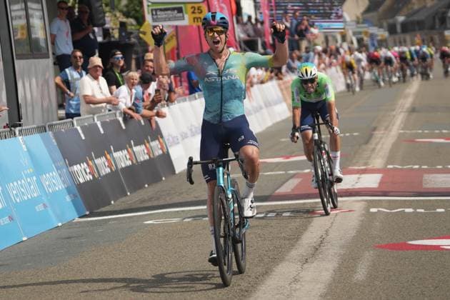 CYCLING - BOUCLES DE LA MAYENNE 2025 - STAGE 2 GATE Aaron during the Stage 2 of the Boucles de la Mayenne - CrÃ dit Mutuel, UCI ProSeries Cycling event, Sainte-Suzanne - Bais (210,2 Km) on 31 May 2025 in Bais, France - Photo Laurent Lairys PSNEWZ BaisFrance  Copyright: xLaurentxLairysx