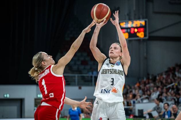 Basketball Bamberg 31.05.2025 Länderspiel DBB Frauen Damen Deutschland (GER) - Tschechien (CZE) Alexandra Wilke (Deutschland, No.03)