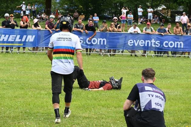 COUPE DU MONDE VTT LOUDENVIELLE 2025 BASTIEN ARBERET MAXPPP ALEX RUDEAU (FRA) COUPE DU MONDE DE VTT UCI ENDURO WOLRD CUP 2025 A LOUDENVIELLE-PEYRAGUDES, HAUTES-PYRENEES EPREUVE ENDURO EDR LE 31 MAI PYRENEES BIKE FESTIVAL PBF Mountain Bike World Cup in LOUDENVIELLE on May 301 2025. LOUDENVIELLE HAUTES-PYRENEES FRANCE  Copyright: xMAXPPPxBASTIENxARBERETx BAR_3257 BARx3257
