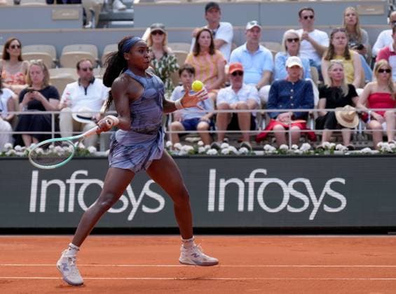 TENNIS - French Open 2025 PARIS,FRANCE,31.MAY.25 - TENNIS - WTA, Tennis Damen Tour, French Open, Roland Garros, Grand Slam. Image shows Coco Gauff (USA).  GEPAxpictures xMichaelxRiedler