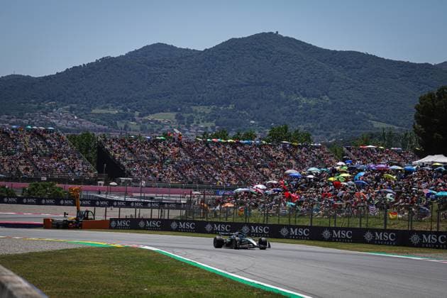 63 George Russell (GBR, Mercedes-AMG Petronas F1 Team), F1 Grand Prix of Spain at Circuit de Barcelona-Catalunya on May 31, 2025 in Barcelona, Spain. (Photo by HOCH ZWEI) Barcelona Spain