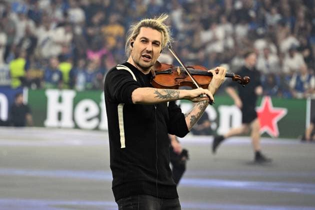 31.05.2025, xsltx, Fussball UEFA Champions League Finale 2025, Paris St.Germain - Inter Mailand v.l. David Garrett (DFL DFB REGULATIONS PROHIBIT ANY USE OF PHOTOGRAPHS as IMAGE SEQUENCES and or QUASI-VIDEO) Muenchen