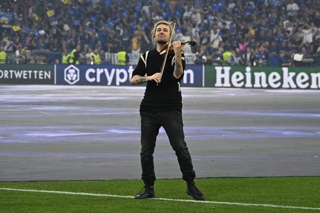 31.05.2025, xsltx, Fussball UEFA Champions League Finale 2025, Paris St.Germain - Inter Mailand v.l. David Garrett (DFL DFB REGULATIONS PROHIBIT ANY USE OF PHOTOGRAPHS as IMAGE SEQUENCES and or QUASI-VIDEO) Muenchen